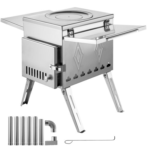 VEVOR Tent Camping Stove, Tent Wood Stove, Wood Burning Stove With